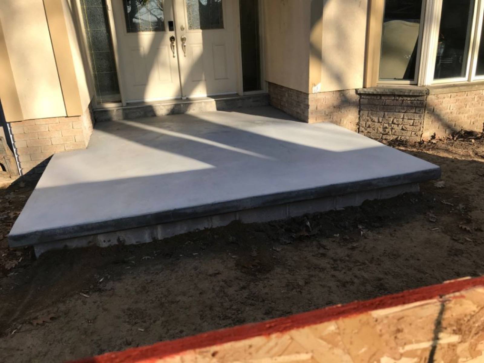 View of a concrete work