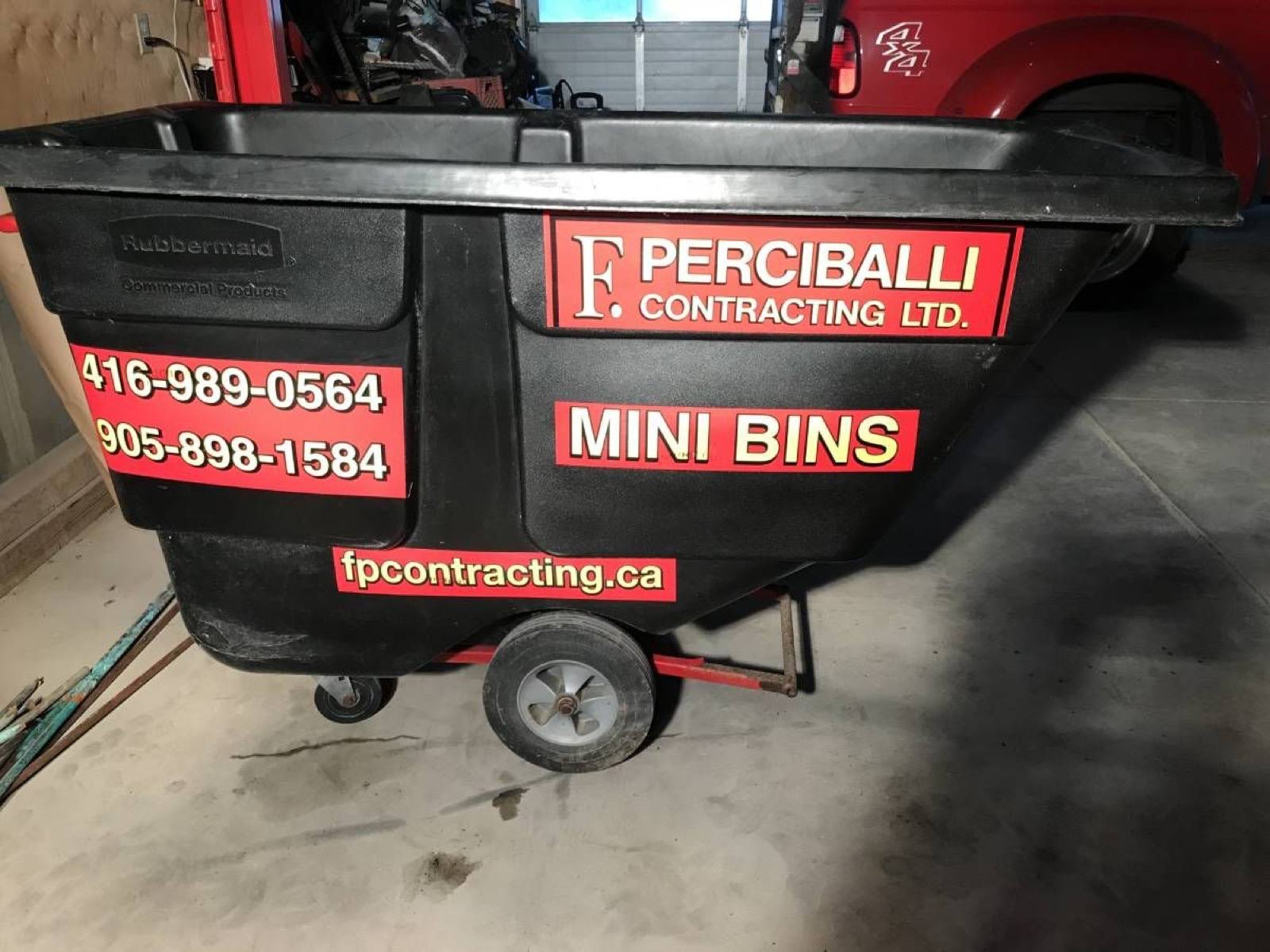 View of a small mini bin