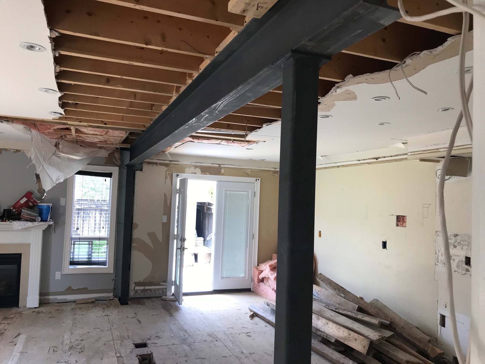 Steel beam structures