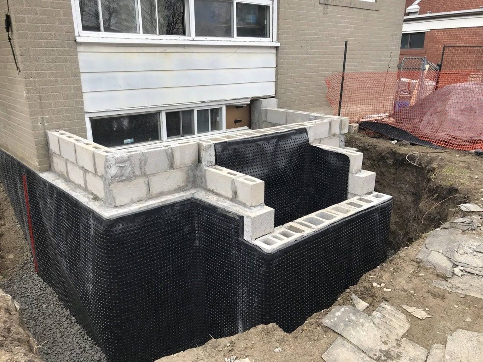Steps block work