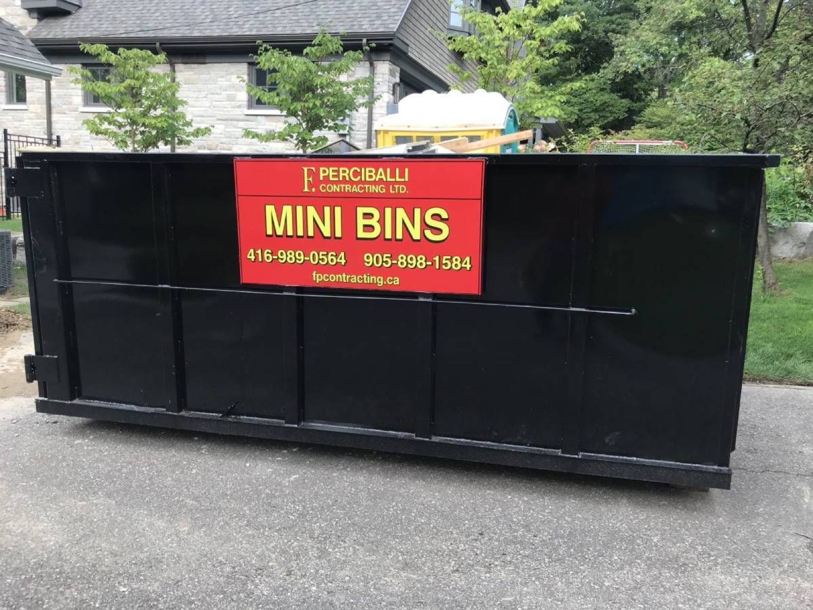 Black colour mini bins