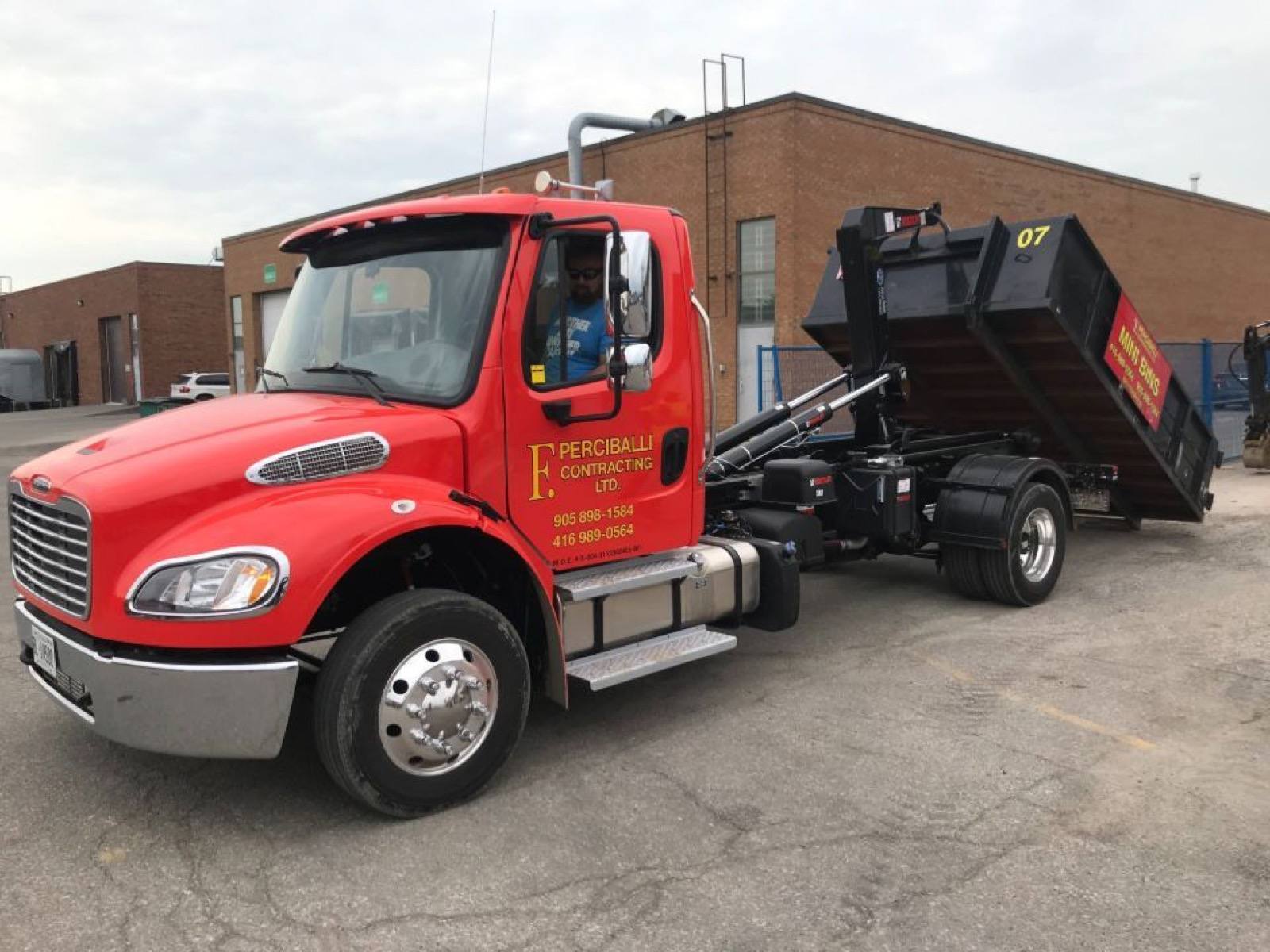 mini bin unloading