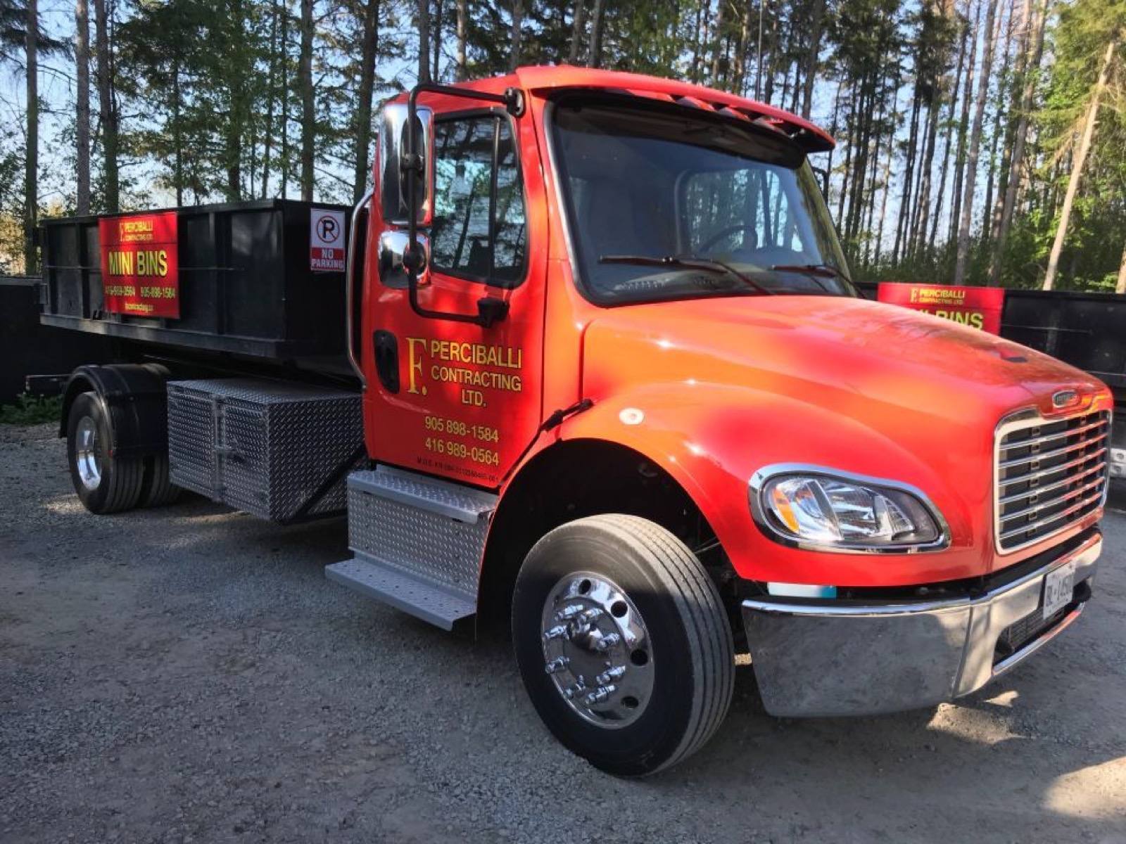 mini bin open trucks