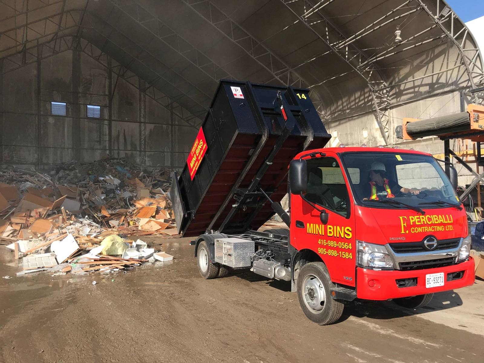unloading the dust bin